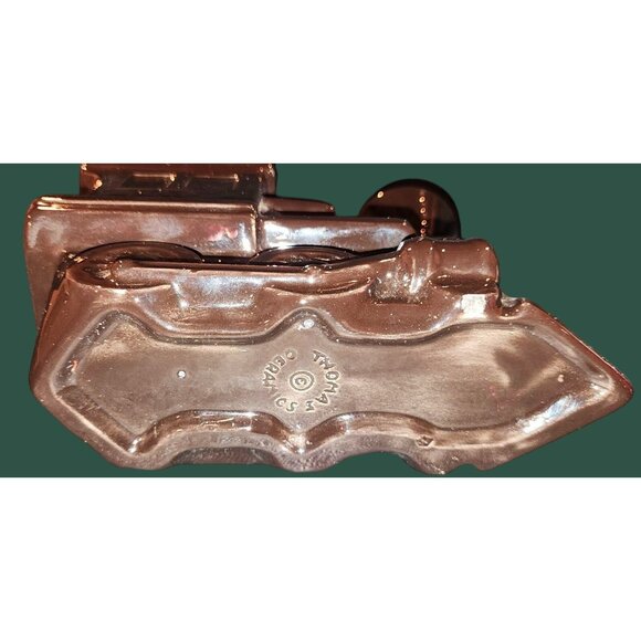 Vintage Ceramic Train Locomotive Planter Steampunk - Picture 7 of 9